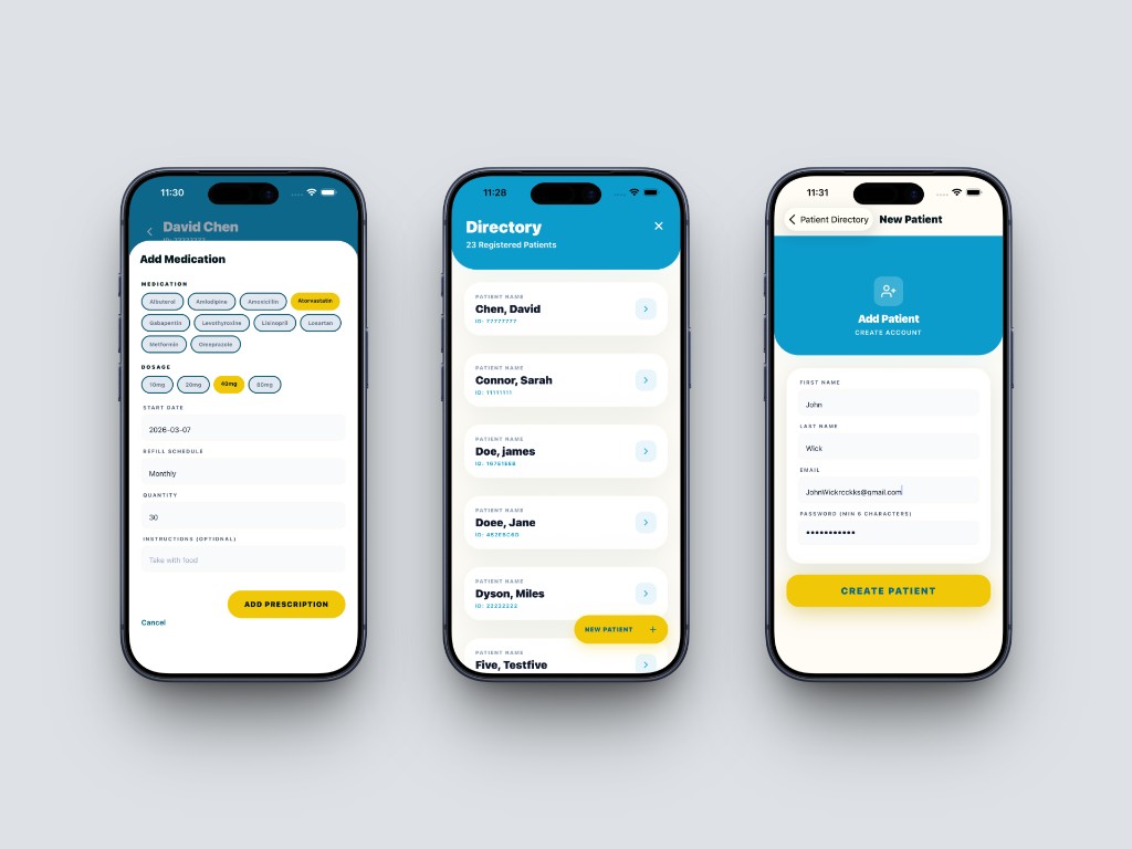 Zealthy Care Portal — Staff EMR portal mockup